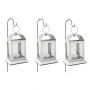 Three Mini Arch Tea Light Lanterns & Stakes Bundle