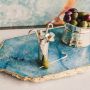 Set of 6 Top Hat & Cane Olive Picks with Holder | PRE-ORDER - DUE LATE AUGUST