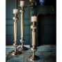 Medium Aluminium Pillar Candle Holder 