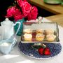 Rectangular Cake Plate with Glass Dome - Shiny Nickel | PRE-ORDER - DUE MID SEPTEMBER