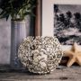 Coral Globe Votive - Silver Finish 