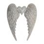 Large Angel Wing with Crystal Heart 