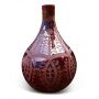 Medium Florentine Silk Red Etched Bottle Vase