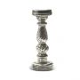 Large Antique Silver Twist Candle Stick