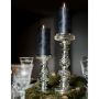 Large Antique Silver Twist Candle Stick