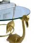 Flamingo Glass Top Side Table