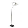 Block Marble Floor Lamp - Nickel 