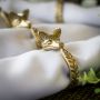 Set Of Four Fox Napkin Rings