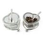 Heart Salt & Pepper Set with Two Spoons 