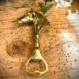 Horse Head Bottle Opener  - Gold Finish 
