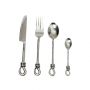 Hammered Knot 24 Piece Cutlery Set