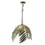 Palm Leaf Pendant - Gold Finish 