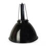 Domed Industrial Hanging Light - Black