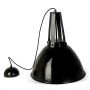 Domed Industrial Hanging Light - Black