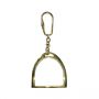 Large Stirrup Keyring - Gold Finish