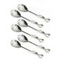 Set of 6 Leaf Tea Spoons 