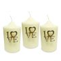 Set of Three Silver 'Love' Candle Pins |PERFECTLY IMPERFECT