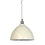 Moderne Large Cream Domed Shade and Nickel Fitment | PERFECTLY IMPERFECT