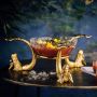 Gold Mermaid Punch Bowl 