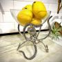 Standing Octopus with Clear Glass Bowl