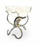 Standing Octopus with Clear Glass Bowl