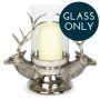 Stag Head Hurricane Lantern | REPLACEMENT GLASS ONLY