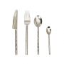 Round Hammered 24 Piece Cutlery Set 