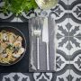 Round Hammered Dinner Knife