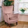 Romeo Velvet Dusty Pink Chair