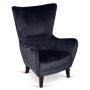 Romeo Velvet Navy Blue Chair 