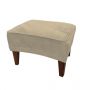 Romeo Velvet Cream Footstool