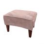 Romeo Velvet Dusty Pink Footstool 