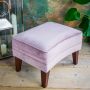 Romeo Velvet Dusty Pink Footstool 