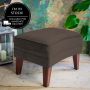 Romeo Velvet Mole Footstool 