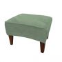 Romeo Velvet Sage Green Footstool 