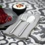 Round Hammered Dessert Spoon