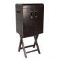 Large Panama Bar Cabinet - Dark Grey