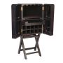 Large Panama Bar Cabinet - Dark Grey