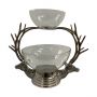 Two-Tone Tiered Glass Bowl with Stag Stand | REPLACEMENT GLASS FOR SMALL BOWL ONLY