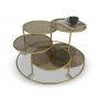 Stepped Coffee Table with Smoked Glass