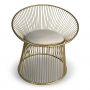 Buckingham Wire Chair with Velvet Detail
