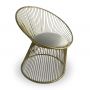 Buckingham Wire Chair with Velvet Detail