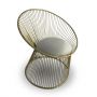 Buckingham Wire Chair with Velvet Detail