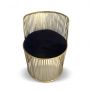 Kensington Wire Chair with Velvet Detail