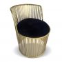 Kensington Wire Chair with Velvet Detail