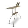 McCarthy Antique Brass Finish Console Table