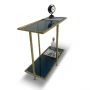 Baker Brass and Glass Console Table