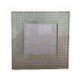 Wooden Circle Carved Square Mirror