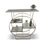 Chelsea Console Shelf with Marble and Glass