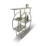 Chelsea Console Shelf with Marble and Glass